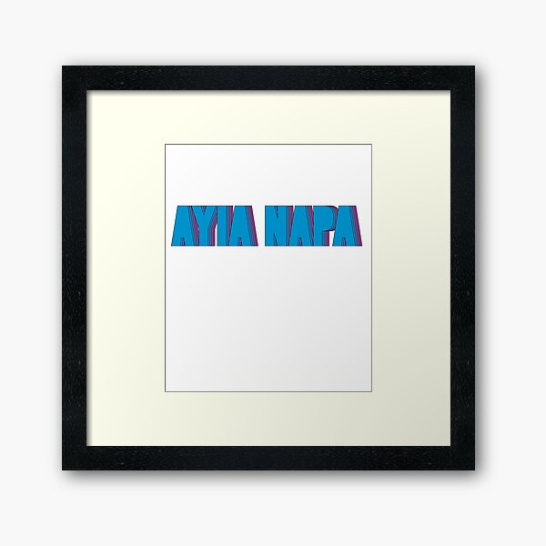 ayia napa Framed Art Print