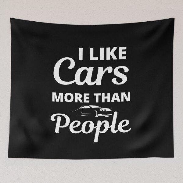 Item preview, I Like Cars More Than People -Car Enthusiast Shirt designed and sold by Sutra-Lotus-Co.
