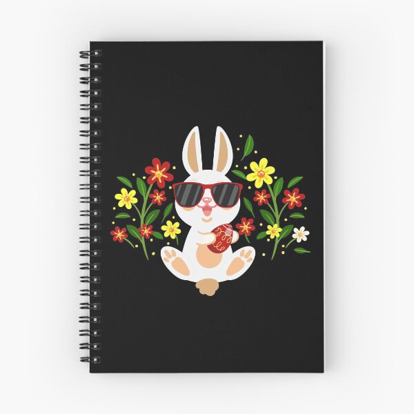 Item preview, Floral Ester Bunny with glasses designed and sold by trendygiftshop.