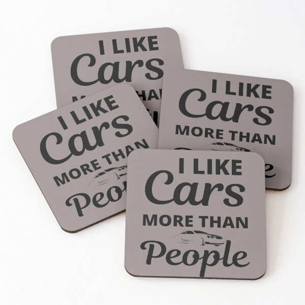 Item preview, I Like Cars More Than People -Car Enthusiast  designed and sold by Sutra-Lotus-Co.