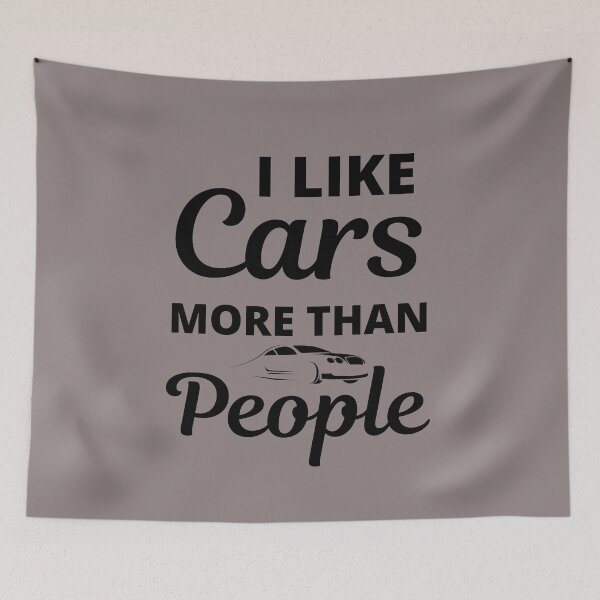 Item preview, I Like Cars More Than People -Car Enthusiast  designed and sold by Sutra-Lotus-Co.