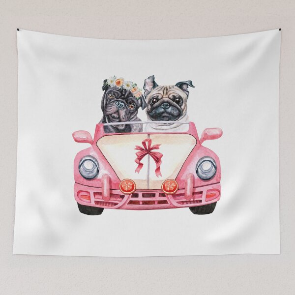 Item preview, Pug's Wedding designed and sold by irinagingercat.