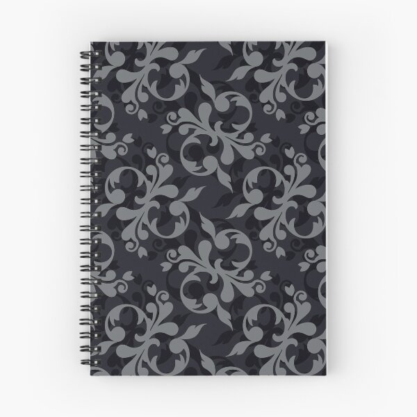 Item preview, Classic ornamental pattern, floral, abstract, grey, black designed and sold by Susanna Schorr.