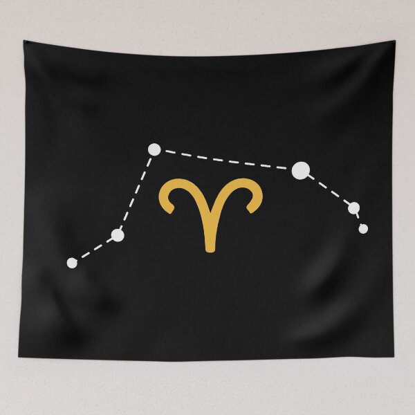 Item preview, Aries Zodiac Sign with Constellation (White) designed and sold by Arianna Khalil.
