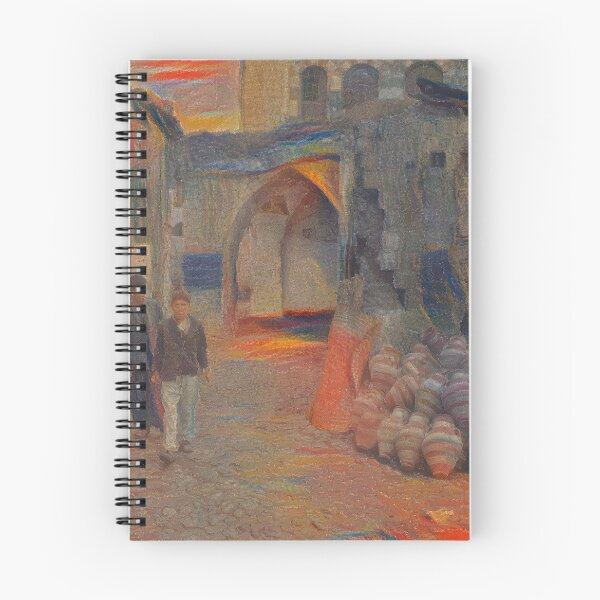 Item preview, Jars and People in Homs Souq - Munch designed and sold by Homsalgia.