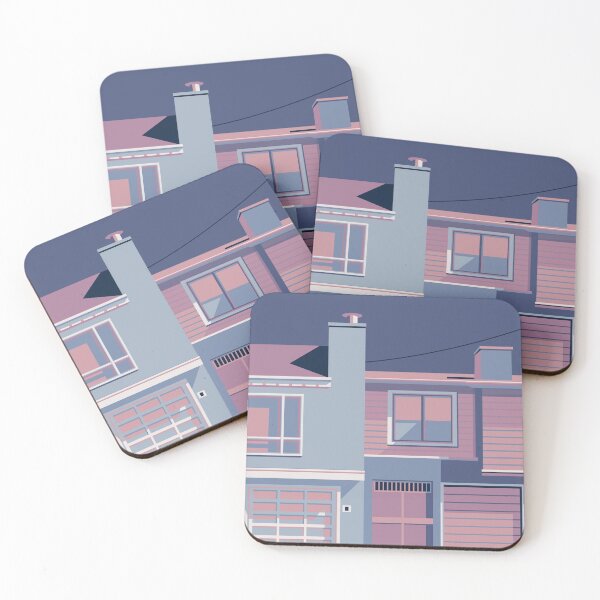 Item preview, Blue and Purple house designed and sold by Arden Taylor.