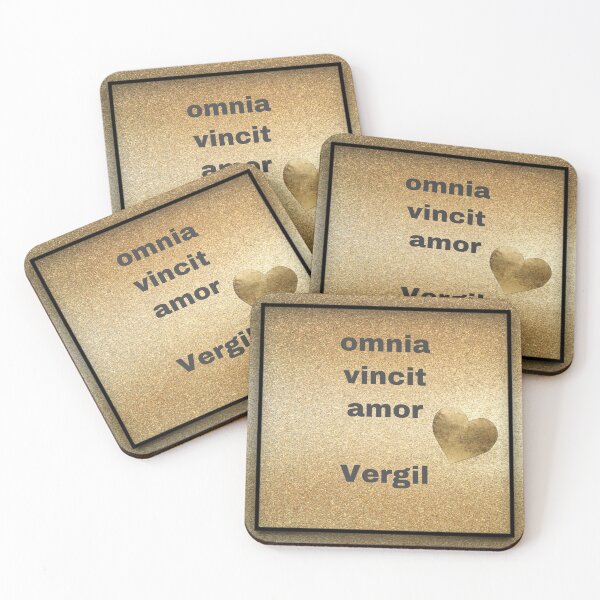 Item preview, Omnia vincit amor, Virgil, Latin quote, everything conquers love designed and sold by Pelikancrazy.