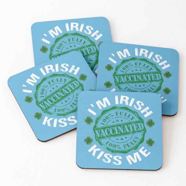 Item preview, I'm Irish Kiss Me I'm 100% Fully Vaccinated - Funny Motivational Design - Pro Vaccine Vaccination Women Men Who Are Pro Vax Advocates - St Patrick Day Gift for Doctors and Nurses Fighting Coronavirus designed and sold by WG-Factory.
