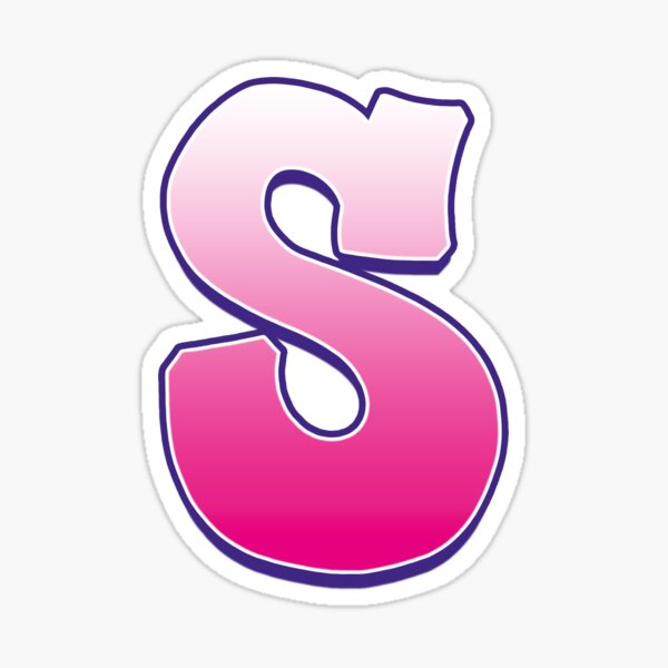 Letter S Pink Sticker