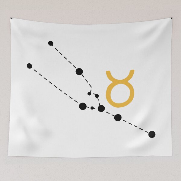 Item preview, Taurus Zodiac Sign with Constellation (Black) designed and sold by Arianna Khalil.