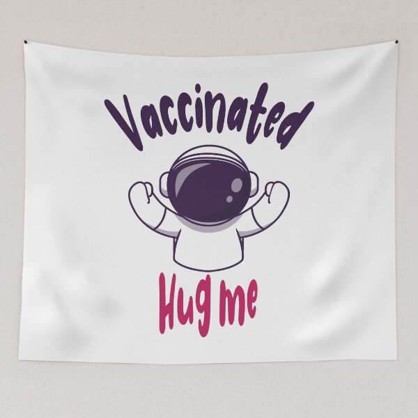 Item preview, vaccinated hug me designed and sold by UrahGo.
