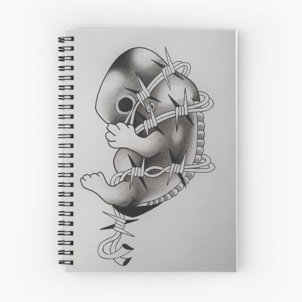 Item preview, Barbed Wire Fetus Tattoo designed and sold by Fryderyk  Neymann.