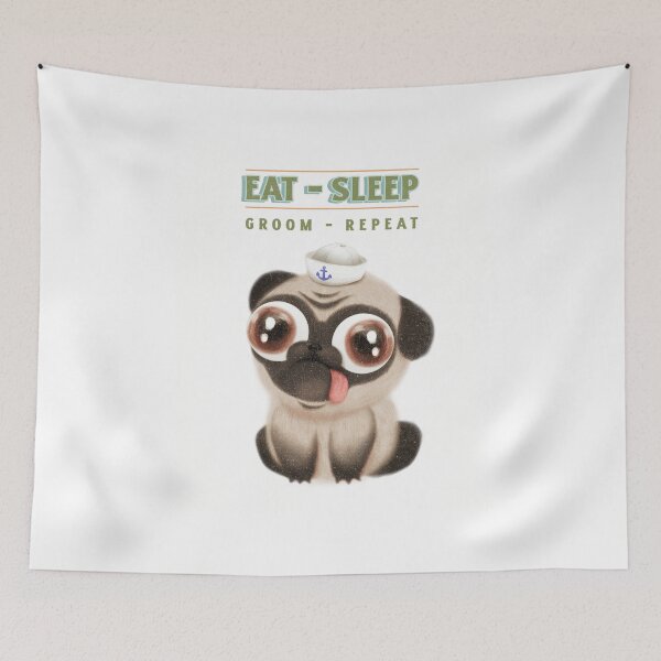 Item preview, PERRO ASEO COMER DORMIR NOVIOS REPETIR designed and sold by BrainBirdStudio.