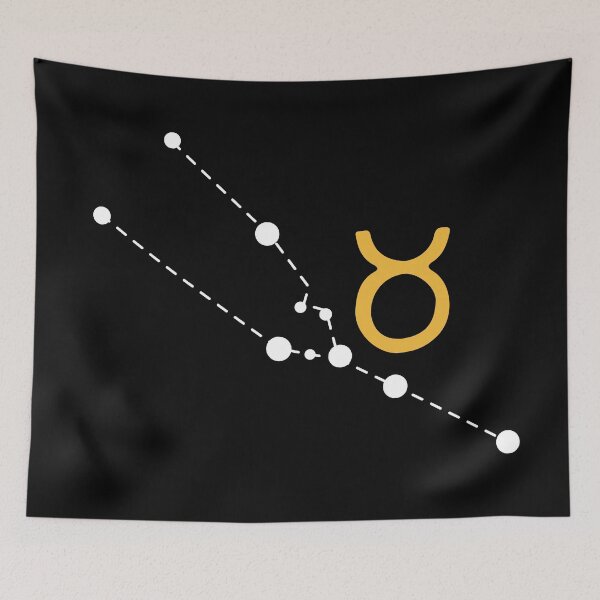 Item preview, Taurus Zodiac Sign with Constellation (White) designed and sold by Arianna Khalil.