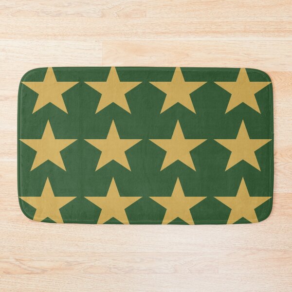 Item preview, Large GOLD STARS on PINE GREEN designed and sold by RachelMacht.