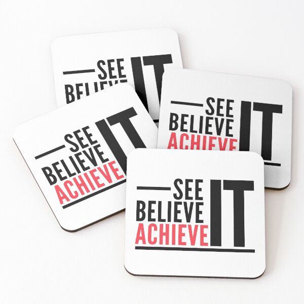 Item preview, See It Believe It Achieve It | Typography designed and sold by itsokaybyme.