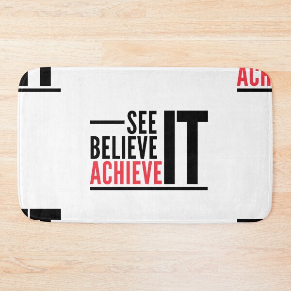 Item preview, See It Believe It Achieve It | Typography designed and sold by itsokaybyme.