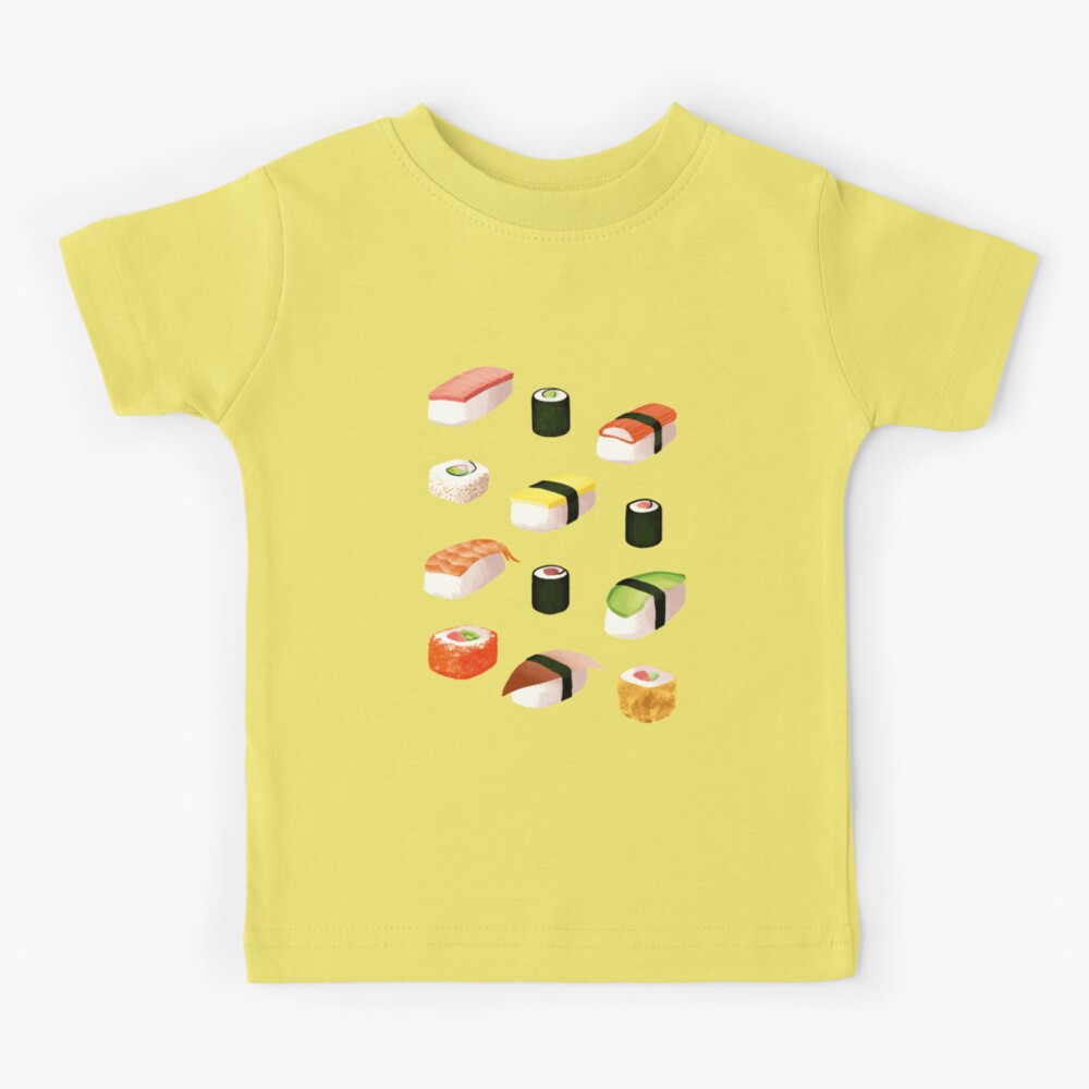 Japanese Sushi Roll Set Kids T-Shirt for Sale by KewaleeTee