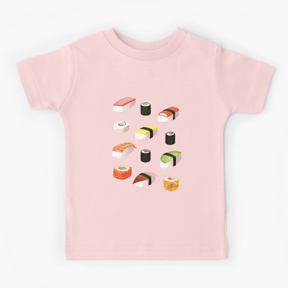 Japanese Sushi Roll Set Kids T-Shirt for Sale by KewaleeTee