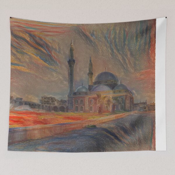 Item preview, Khaled bin Al-Walid Mosque View (Munch) designed and sold by Homsalgia.