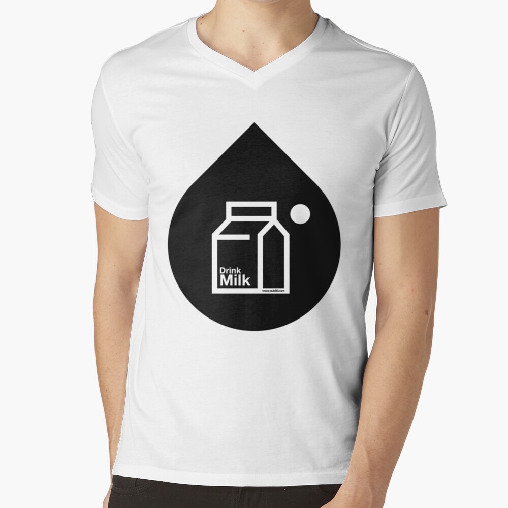 Milk - (Black) V-Neck T-Shirt