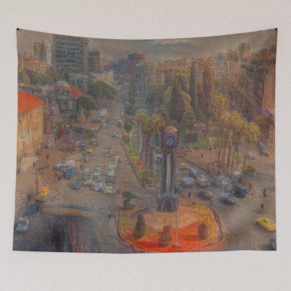 Item preview, A Cityscape of Homs - Munch منظر مدينة حمص designed and sold by Homsalgia.