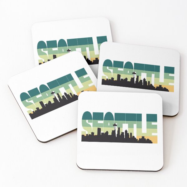 Item preview, Seattle City Skyline designed and sold by Stickyourselfon.