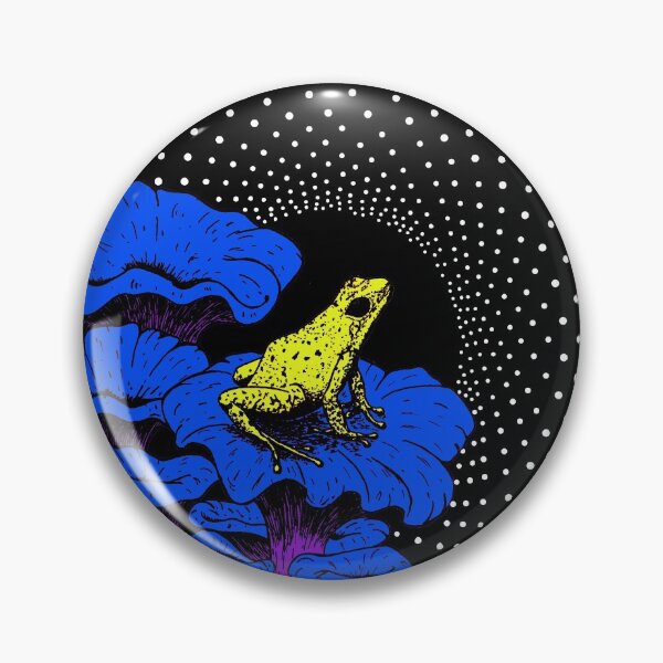 Item preview, psychedelic mushroom frog designed and sold by The Purple Owl Cult.