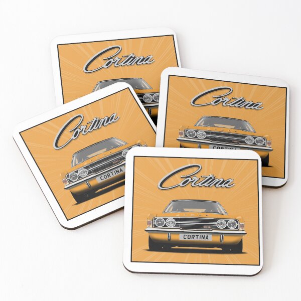 Item preview, Ford Cortina Mk3 GXL Orange Classic Car Art Print designed and sold by Hamilton illustrations.