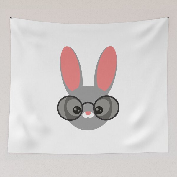 Item preview, bunny with glasses designed and sold by MariiaCreation.