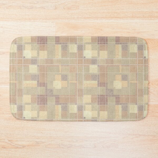 Item preview, Textured beige tartan plaid. designed and sold by marinaklykva.