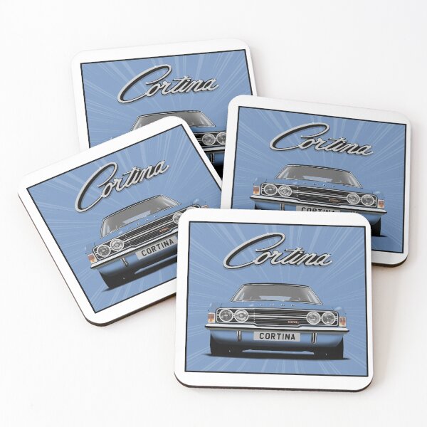 Item preview, Ford Cortina Mk3 GXL Blue Classic Car Art Print designed and sold by Hamilton illustrations.