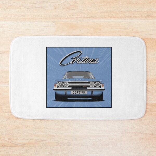Item preview, Ford Cortina Mk3 GXL Blue Classic Car Art Print designed and sold by Hamilton illustrations.