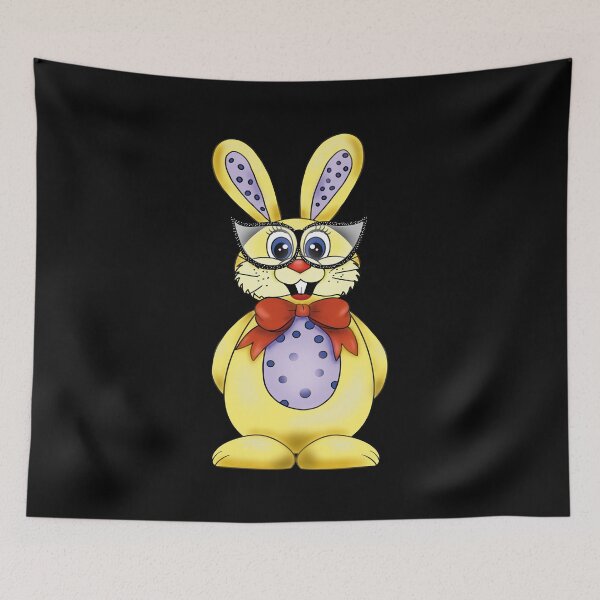 Item preview, Bunny with Glasses, Rabbit Kawaii Design designed and sold by orangeblue21.