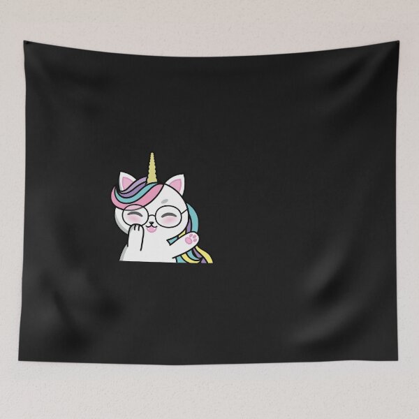 Item preview, Cute Unicorn Cat with glasses designed and sold by Sam Artist.