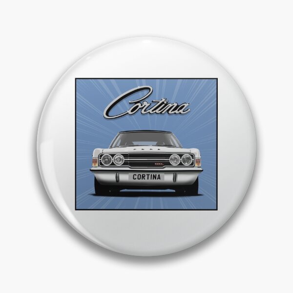 Item preview, Ford Cortina Mk3 GXL White Classic Car Art Print designed and sold by Hamilton illustrations.