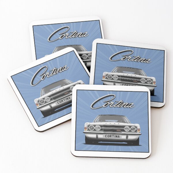 Item preview, Ford Cortina Mk3 GXL White Classic Car Art Print designed and sold by Hamilton illustrations.