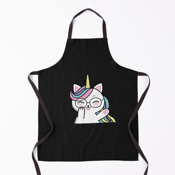 Item preview, Cute Unicorn Cat with glasses designed and sold by Sam Artist.