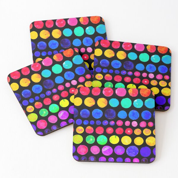 Item preview, Colorful Paint Dots Pattern designed and sold by ArtVixen.