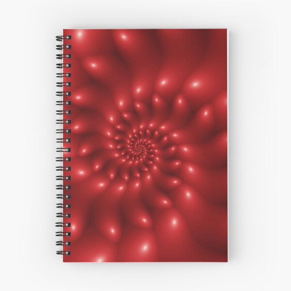 Item preview, Glossy Red Fractal Spiral  designed and sold by Kitty Bitty.