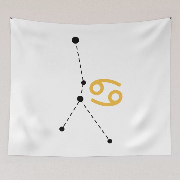 Item preview, Cancer Zodiac Sign with Constellation (Black) designed and sold by Arianna Khalil.