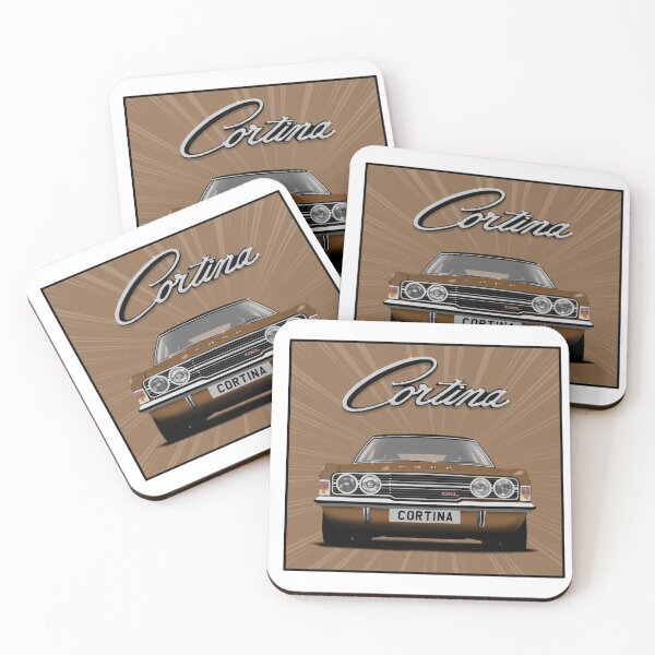 Item preview, Ford Cortina Mk3 GXL Brown Classic Car Art Print designed and sold by Hamilton illustrations.