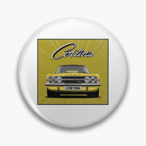 Item preview, Ford Cortina Mk3 GXL Yellow Classic Car Art Print designed and sold by Hamilton illustrations.