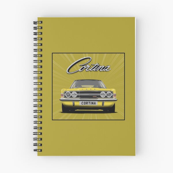 Item preview, Ford Cortina Mk3 GXL Yellow Classic Car Art Print designed and sold by Hamilton illustrations.
