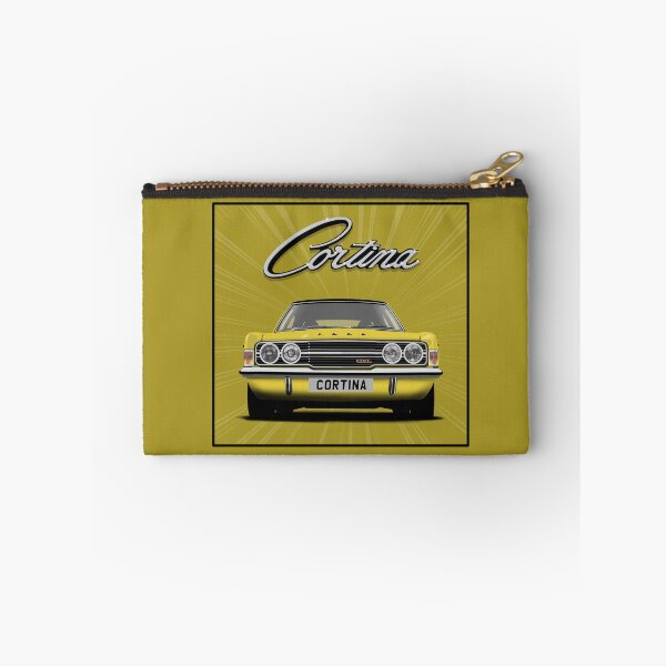 Item preview, Ford Cortina Mk3 GXL Yellow Classic Car Art Print designed and sold by Hamilton illustrations.