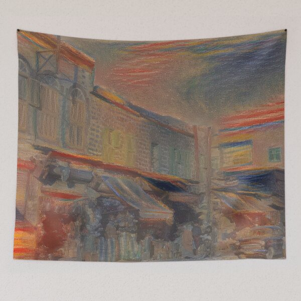 Item preview, A view from Homs Souq - Munch designed and sold by Homsalgia.