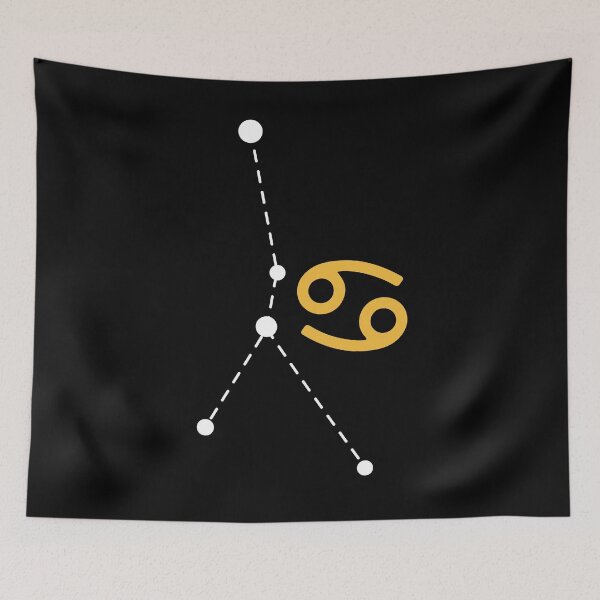 Item preview, Cancer Zodiac Sign with Constellation (White) designed and sold by Arianna Khalil.