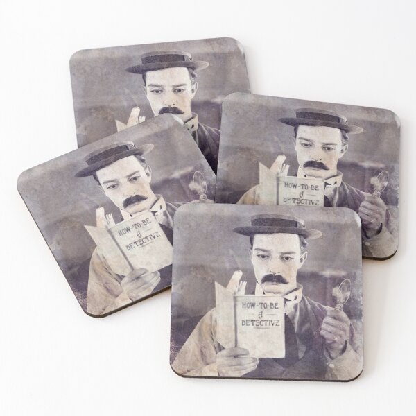 Item preview, Buster Keaton - Sherlock Jr. - Watercolor Vintage - D34 designed and sold by DecoVintage.