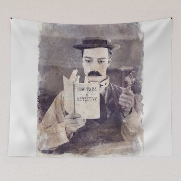 Item preview, Buster Keaton - Sherlock Jr. - Watercolor Vintage - D34 designed and sold by DecoVintage.