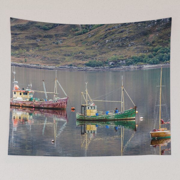 Item preview, Three Boats on Loch Broom designed and sold by heidipics.